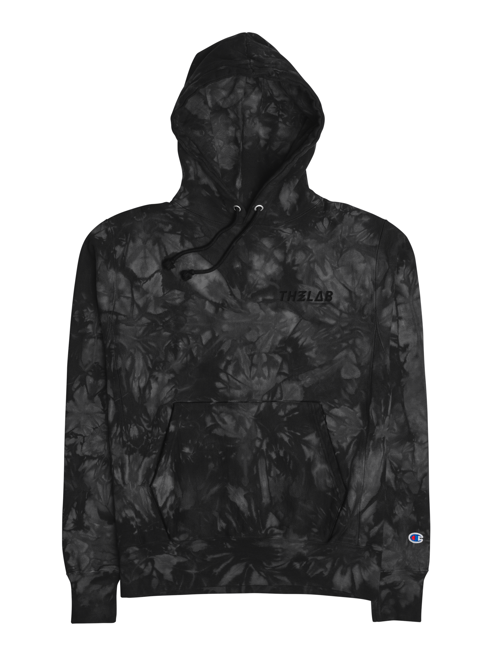 TIE-DYE HOODIE BLK
