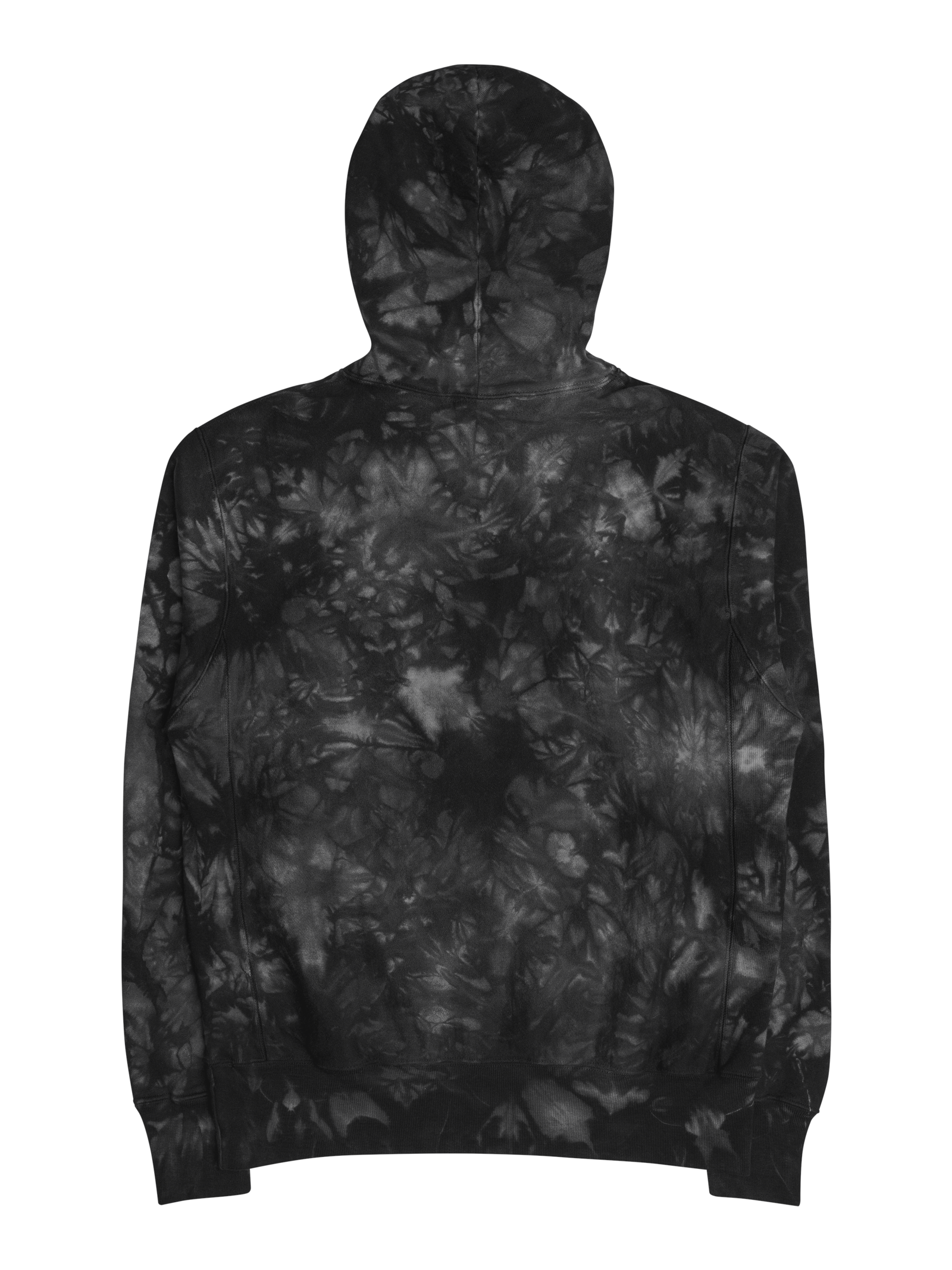 TIE-DYE HOODIE BLK
